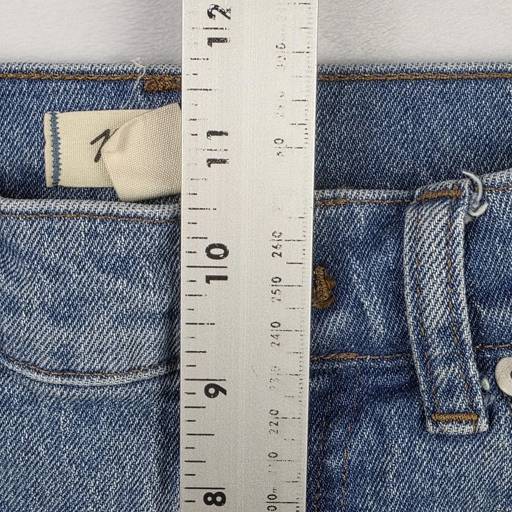 Madewell Jeans Womens Size 26P Petite 90s Straight Jean High Rise Blue Denim - Picture 10 of 11